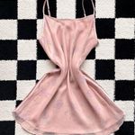 Valerie Stevens Vintage Pink Floral Layered Slip Dress Photo 0