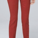 White House | Black Market Skinny Ankle Pant Size Burnt Orange Red Size 2 Stretch Photo 0