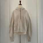 Lululemon Scuba Oversized Half-Zip Hoodie Sweatshirt in Heathered Bone Size M/L Photo 3