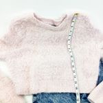 Kendall + Kylie PINK FUZZY CROP SWEATER SIZE SMALL Photo 4