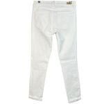 Paige  Kylie Crop Roll Hem Skinny White Women’s Jeans Size 25 Photo 2