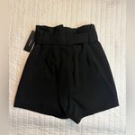 Lulus black paper bag waist shorts NWT Photo 4