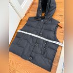 Gap  Black Hooded Quilted Puffer Vest Size Medium Photo 9