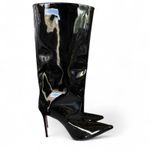 Amina Muaddi NEW Fiona 95mm Patent Leather Boots Photo 2