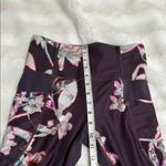 Athleta  Size Small Purple Floral Salutation Stash Pocket Magnolia Leggings Photo 5