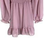 Altar'd State NWT Altar’d State Mini Dress Mauve Pink Square Neck Tiered Coquette Fairycore Photo 2
