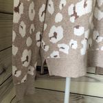 Loft Beige Leopard Print Sweater Photo 4