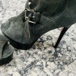 Michael Kors MICHAEL Gray Suede Open Toe Bootie Photo 11