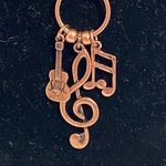 Music Lover Rose Colored Necklace Earring Set Pink Photo 3