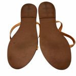 Madewell  The Boardwalk Tan Leather Skinny Strap Slide Sandals Shoes size 7.5 Photo 6