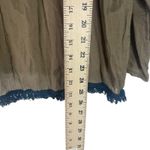 Live Happy Women's Size S/M Sage Green‎ Sheer Boho Long Sleeve Babydoll Top Photo 9