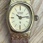 Citizen Ladies Watch Vintage Gold Tone Bracelet, Dial, Hands, Markers Photo 0