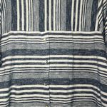 Rose + Olive Blue and White Striped 3/4 Sleeve Plus Size Tee Size 1X Oversized Photo 4