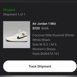 Nike Coconut milkk air Jordan Mid Photo 4