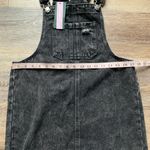 Wild Fable NWT  Black Denim Pinafore Mini Dress S Photo 6