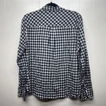 J.Crew Classic Womens Shirt Blue Gingham Print Button Front Long Sleeve Size 14 Photo 5