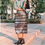 ZARA high waisted midi sequin skirt Photo 2