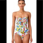 Anne cole Ann Cole blue quilted floral swimsuit. NWT Photo 4