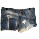 Dollhouse  The Sienna Mini Denim Shorts Gem Buttons Size 9 Grunge Y2K Vintage‎ Photo 8