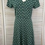 Kaileigh Green Cottage Floral Fit & Flare Midi Dress-Small Photo 0