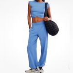 FP Movement Hot Shot Crossover Set NWT size XL Denim Blue 2 Piece Set Baggy Photo 14