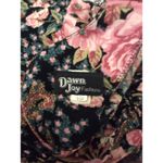 Vintage Dawn Joy Size 9/10 Floral Cottage Prairie V Neck Maxi lace Collar 90's Photo 1