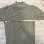 J.Crew  Green Ruffle Sweater Photo 6