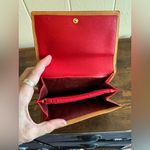 A Very Rare De Leville Made In Italy Small Red Pebbled Leather Snap Pouch Wallet Photo 3