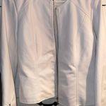 Baccini White Leather Jacket Photo 0