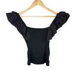 Joe’s Jeans The Leslie Summer Minimalist Contemporary Top Size Medium Black Photo 1