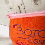 Botox Cosmetic Orange Terrycloth Embroidered Makeup Bag Photo 1