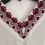 Alya Embroidered Long white and Red Dress M Photo 6