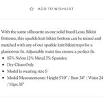 Ramy Brook Lesia sparkle knit bikini 👙 SET ✨New w tags. Photo 10