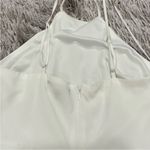 Lulus White Halter Neck Fringe Dress in a size medium m Photo 7