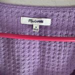 Madewell Squared Neck Textured Long Sleeve Crop Top Size M Photo 2