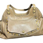 Patricia Nash Patricia‎ Nash Ergo Satchel Green Leather Studded Hobo Shoulder Bag Purse Photo 0