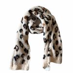 American Eagle NWT  Outfitters Fluffy Leopard Scarf Photo 2
