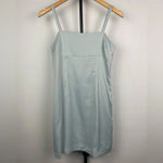 Urban Outfitters  Baby Blue Wesley Satin Straight Neck‎ Slip Mini Dress Photo 1
