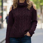 Chloé Cashmere Pompom Cable Knit Chunky Turtleneck Sweater Women’s TM‎ Photo 0