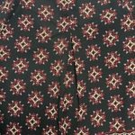 Harlowe $ Graham Harlowe & Graham Black with Red, Tan, White Regal Print Long Sleeve Blouse Sz XS Photo 8