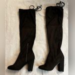 Faryl Robin Tall Suede Black Boots knee high Size 7.5 Photo 1
