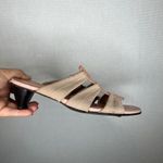 Donald‎ J Pliner Vintage Y2K Women's Peach Beige Leather Heeled Sandals Size 10M Tan Photo 2