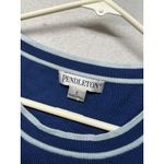 Pendleton  Top Dark Blue Stripe Trim Pullover Knit Tank Blouse Womens Size Small Photo 1