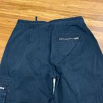 CLIO Cargo Pants Womens Size 10 Black Drawstring Waist Y2K Pockets‎ Cotton Blend Photo 4