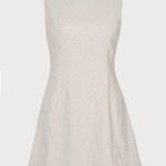 RIHOAS The Beige Boat Neck Textured Mini Dress 22 White Photo 5