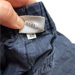 Aspesi Pinstripe Trousers Size 40 (US 4) Cotton/Linen Blend Blue Photo 2