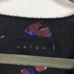 Hatch Maternity Tunic Dress One Size Black Floral Oversized Long Sleeve Mini Photo 5