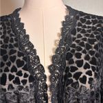 Sheer Flowy Black Robe size XL Bell Sleeves Vintage Feminine Sexy Romantic Chic Photo 3