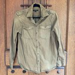 Banana Republic Women's Khaki Button-Down Shirt Size XS Photo 0