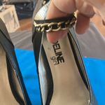 Madeline Girl Madeline Black Women's Shoes with Gold Chain Detail 7 Photo 1